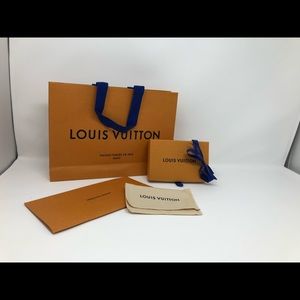 Louis Vuitton gift box and shopping bag